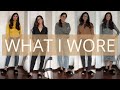 A Week of Work From Home Outfits | chatty #whatiwore #wfh | slow fashion