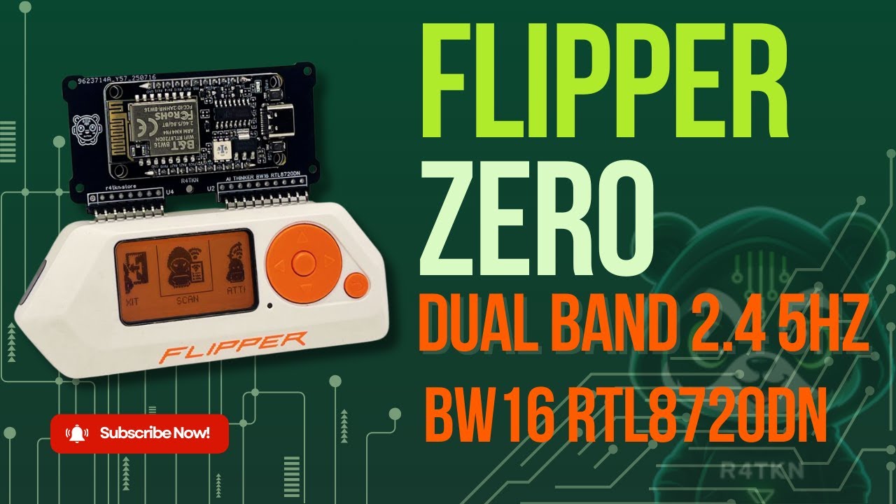 Flipper Zero BW16 (RTL8720DN) — Dual Band 2.4/5GHz Expansion Board