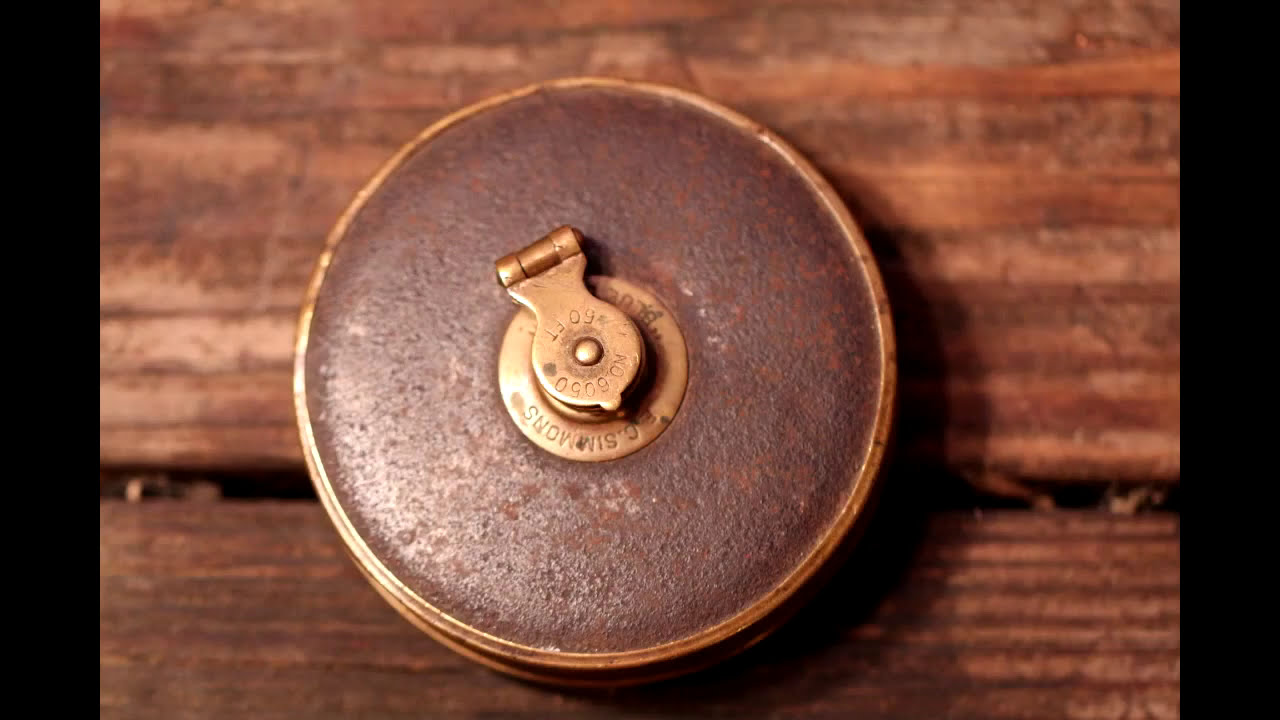 Vintage E.C. Simmons Cloth Tape Measure  No. 6050 "Blue Brand"