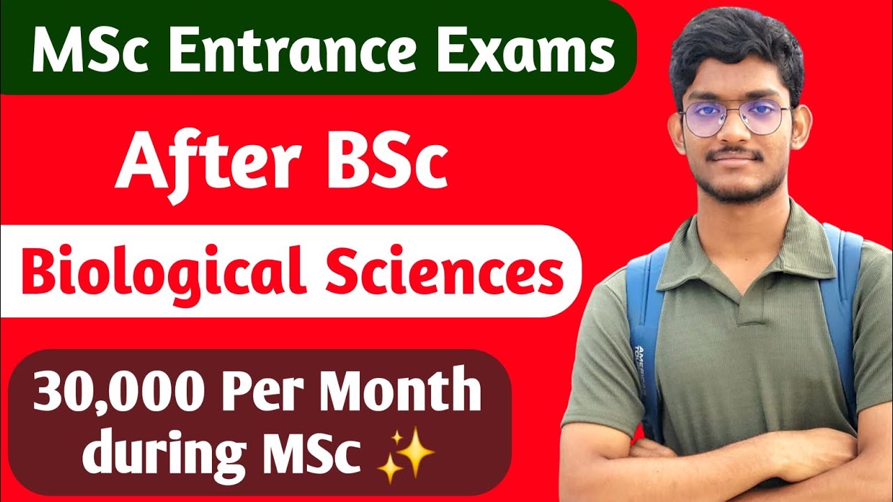 MSc & iPhD Entrance Exams after BSc and Btech. Fellowship upto 30,000.