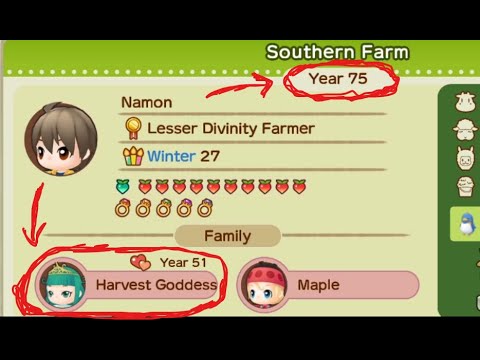 Married Harvest Goddess Story Of Seasons Friends Of Mineral Town End Game Review Youtube