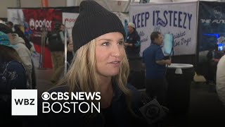 Professional skier Amie Engerbretson at Snowbound Expo