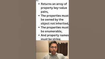 *Object.entries()* | Essential built-in Object methods you need to know | #20 | JavaScript | #shorts