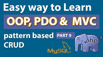 Creating a PHP OOP PDO MVC CRUD CMS part 9.