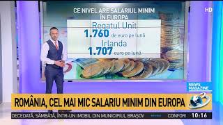 România, cel mai mic salariu minim din Europa