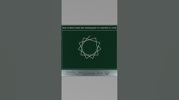 How to Draw an Eleven Pointed Star - Hendecagram (11/2 - 11/3 - 11/4 and 11/5) #sacredgeometry