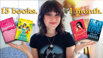 i read 15 books in 1 month. *what you NEED to read*