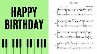 Happy Birthday, Jazz Piano [with score]