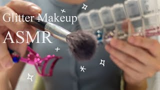 ASMR 시각적 팅글 글리터 메이크업 상황극Notalking, 카메라 터칭, 뚜껑열기