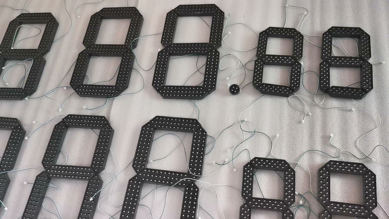 Nigeria filling station of Led gas price signs for Pylonsign/Signage/gas station/petrol station.