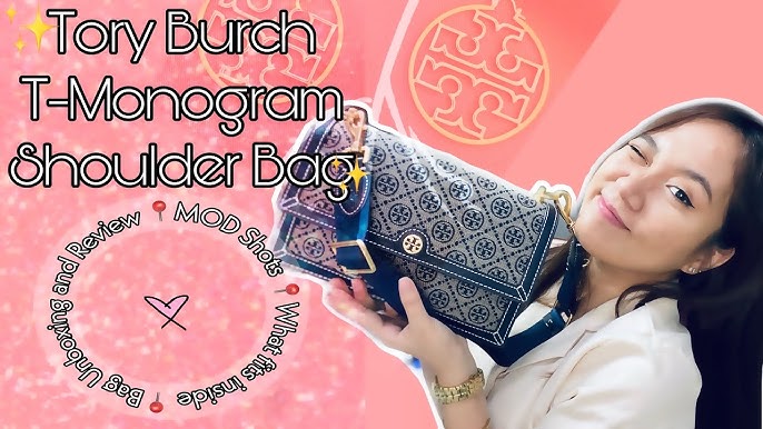 BAG REVIEW, Tory Burch T Monogram Jacquard Shoulder Bag