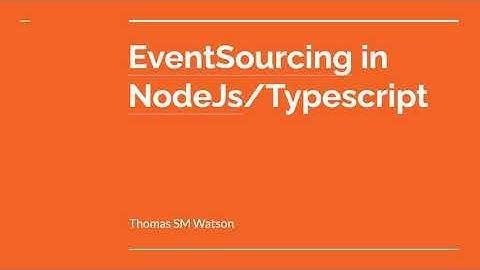 Event Sourcing in NodeJS / Typescript - ESaucy