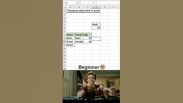 Transpose data trick in excel #excel #excelshorts #shorts #shortsfeed #shortvideo #short #trending