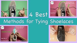 4 Best Methods for Tying Shoe Laces 👟  | Teaching | How To | Compilation