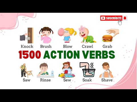 1500 Action Verbs in English | Part 1 | Learn Common Verbs with Pictures & Examples