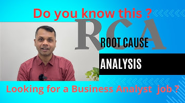 RCA or Root Cause Analysis || Dhirendra Kumar Panda || The Business Analyst Trainer