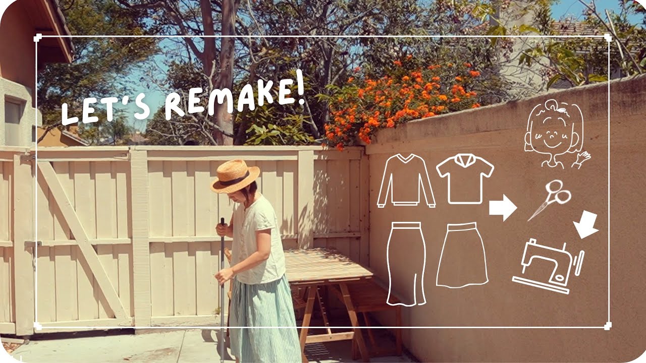 Upcycling Old Clothes ⌘ Make 2 outfits by remaking scraps and old