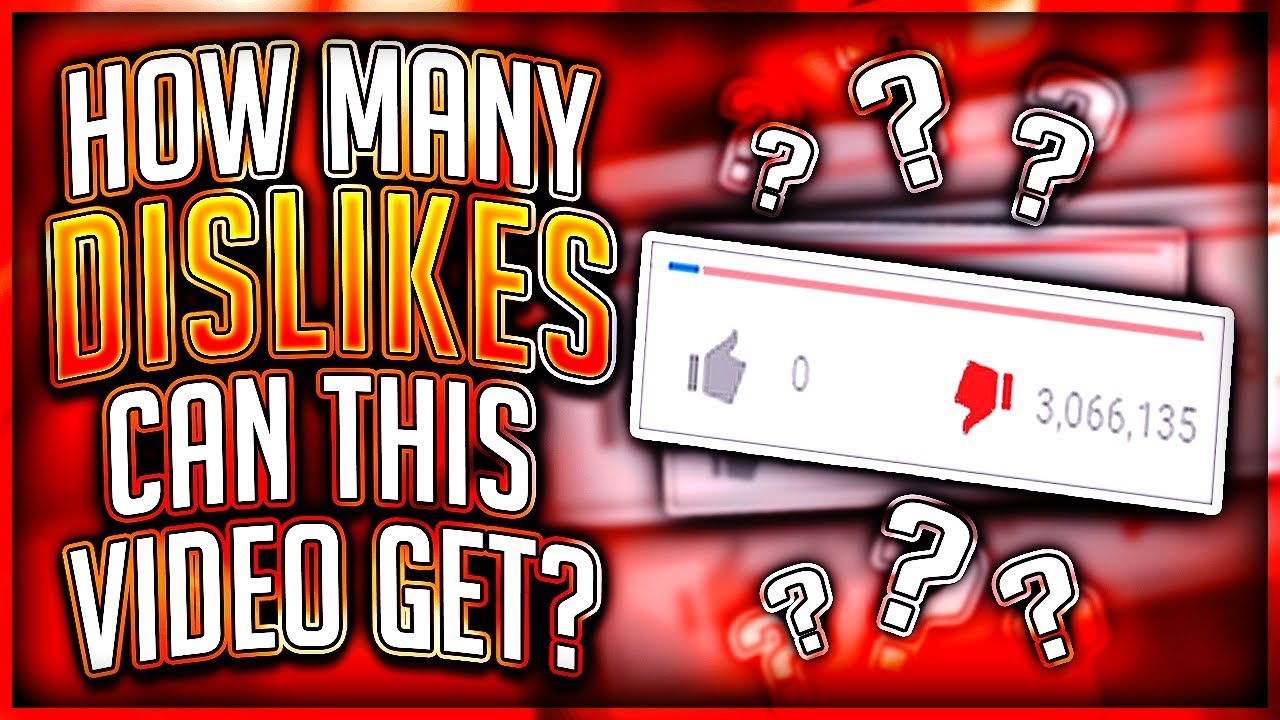 How Many Dislikes Can This Video Get?