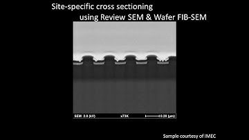 [Electronics] Site-specific cross sectioning using Review SEM & Wafer FIB SEM
