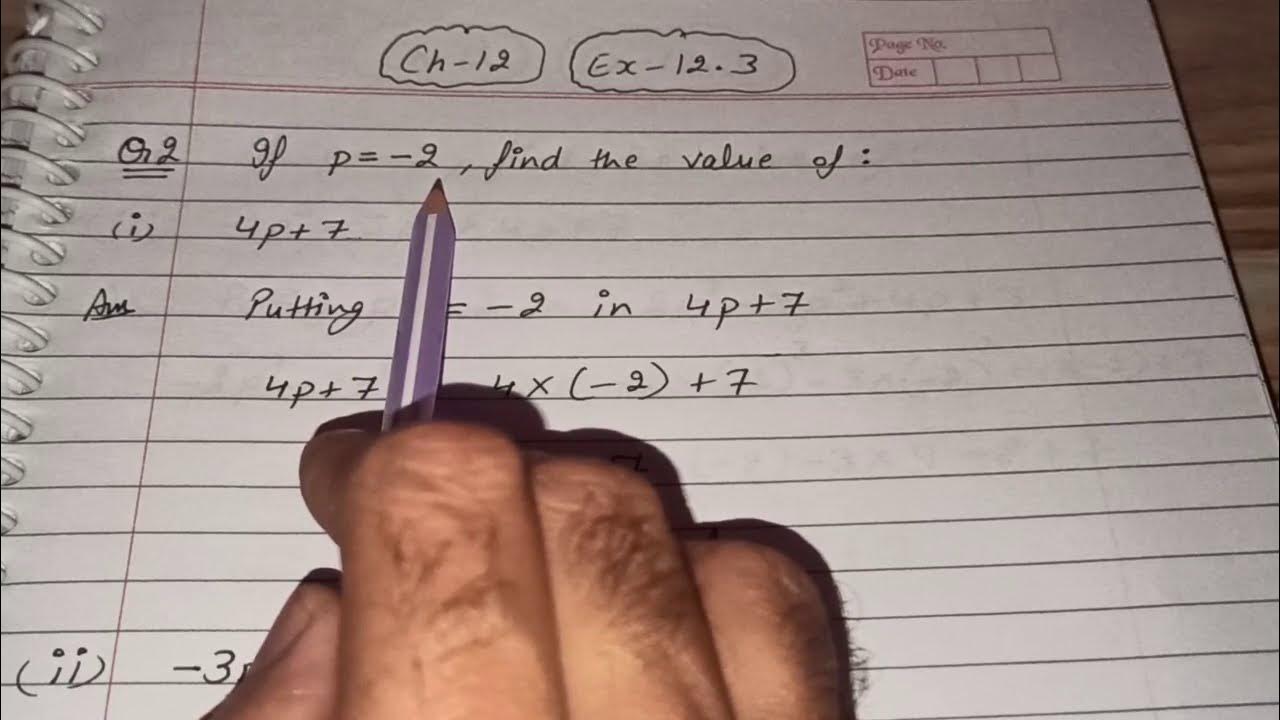 Q 2 ex 12 3 algebraic expressions chapter 12 maths class 7th