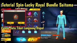 Tutorial Sekali Spin Lucky Royal Bundle Baju Tidur Saitama|| 100% Work screenshot 1