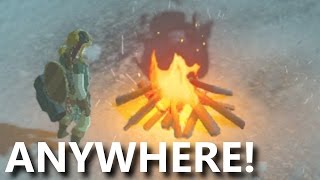 The Legend of Zelda Breath of the Wild: How to Create a Camp Fire Anywhere