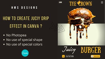 How to Create Juicy Drip effect in Canva ?