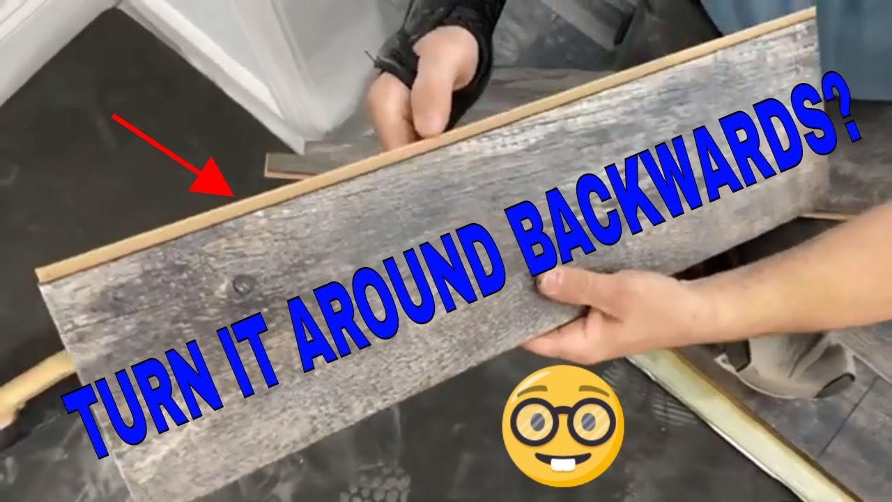 How to reverse laminate flooring - YouTube