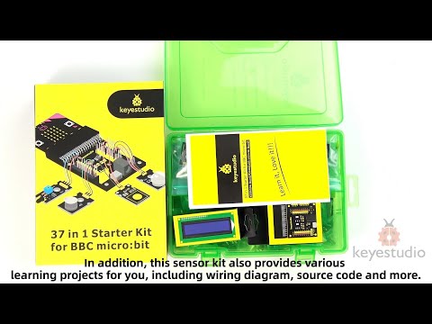 KEYESTUDIO 丨KS0365  37 in 1 Starter Kit for BBC micro:bit #stem #microbit #kits #coding #electronic
