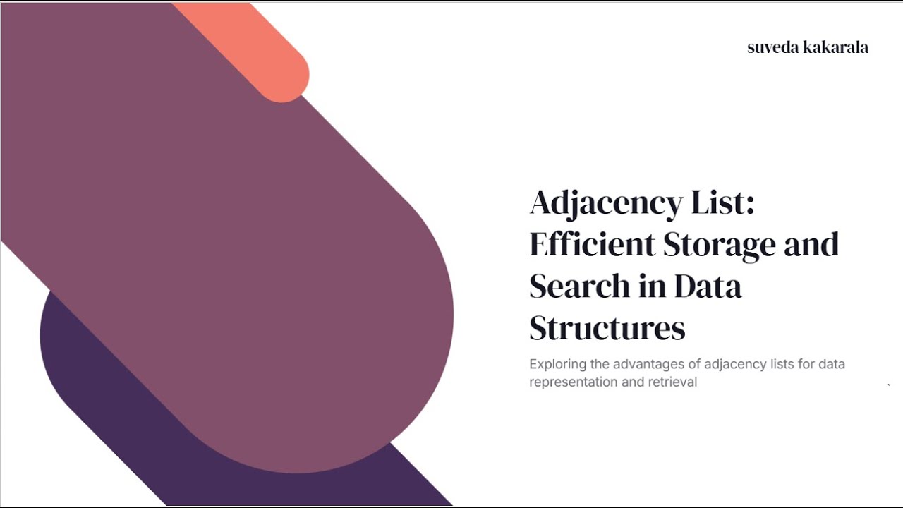 Adjacency List: storage and search | Data Structures & Algo| code ...