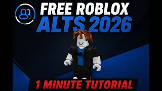 How To Get FREE Roblox Alts 2026 in 1 Minute | Alt Hub Discord Step by Step Tutorial