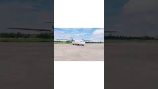 Aircraft Powerback / NOVOAIR ATR72-500. #shorts Video