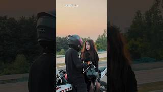 Romantic Bike Ride With Girlfriend Cute Motorcycle Couple Momentsshorts