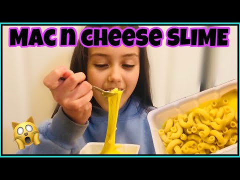 MAC N CHEESE FOOD SLIME!!!🙀 - YouTube