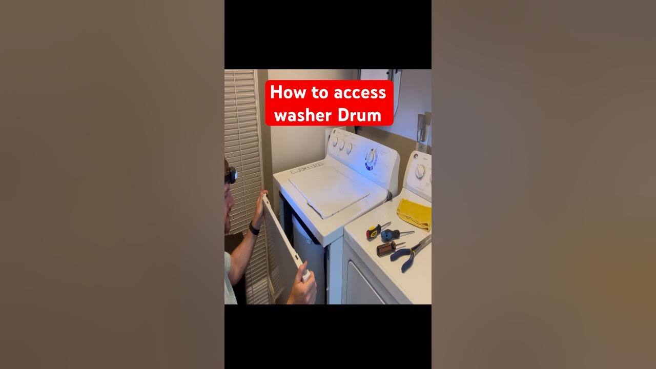 Remove GE Washer Front and Top Panel shorts diy YouTube