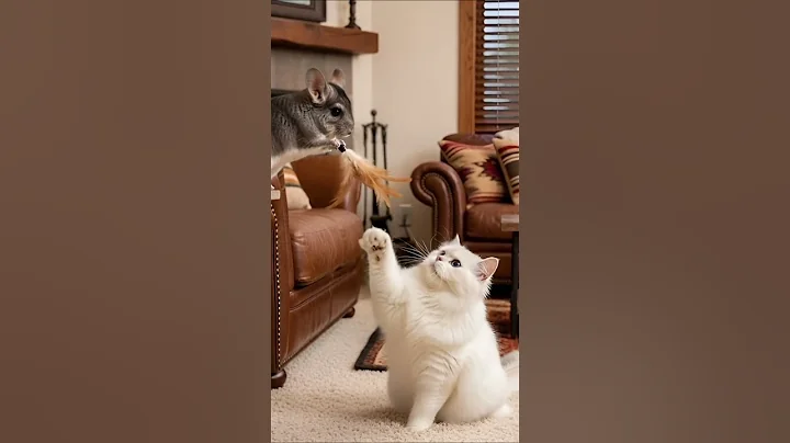 Video 11107971: chinchilla persian cat, persian cat playing, cat pets funnycats, kitty