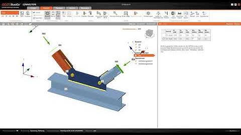IDEA StatiCa Connection: Fachwerkknoten mit einer Schraube