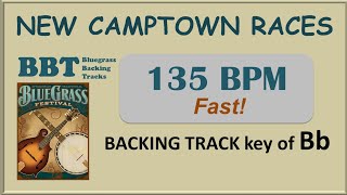 New Camptown Races 135 bpm bluegrass backing track