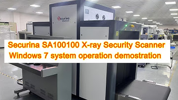 SA100100 win7 system airport x ray security baggage scanner operation