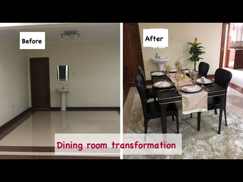 How to set up a 150,000 dining room in Kenya  (2020 luxury modern decor)