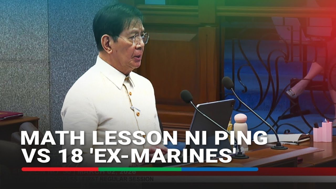 Bakit hindi iimbestigahan ng Blue Ribbon ang sinabi ng 18 'ex-Marines,' ayon kay Ping
