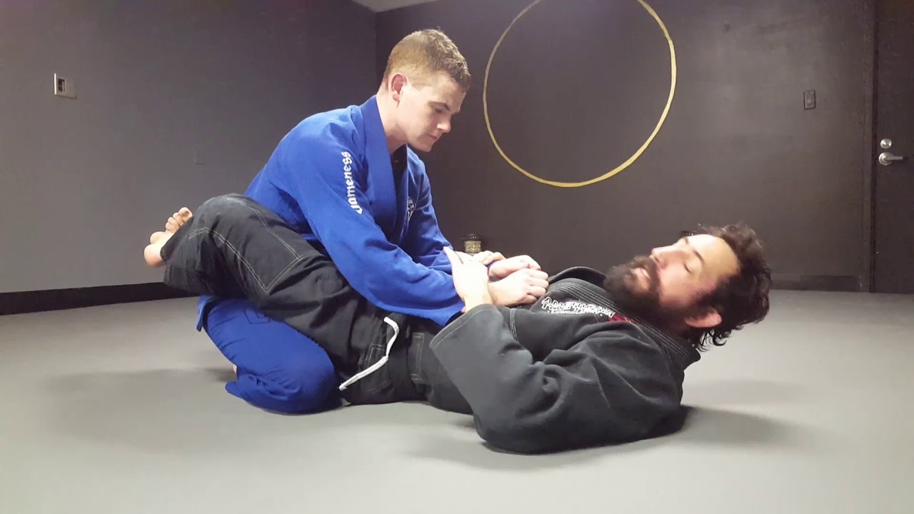 BJJ Technique Triangle defense counter. Shoulder lock and choke