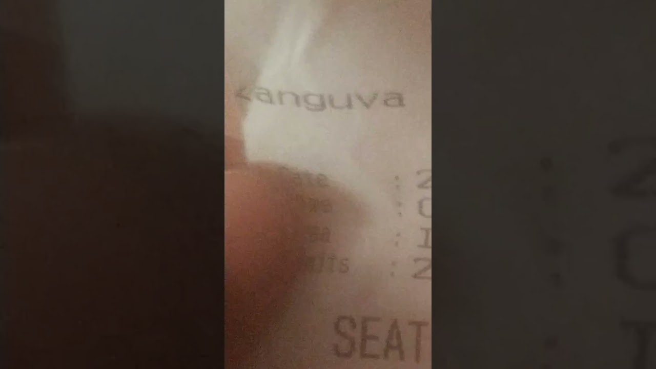 Kanguva movie ticket 26/11/2024 suriya 