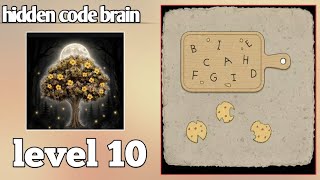 hidden code brain puzzle game  level 10 gameplay