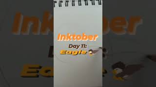 #inktober #inktober2022 here's my drawing for Inktober day 11: Eagle