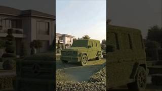From Scrap to Green Luxury 🌿🔥 Laborers Turn a Mercedes G-Wagon into a Living plant masterpiece