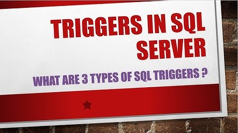 Introduction to Triggers in SQL Server | Learn SQL: SQL Triggers