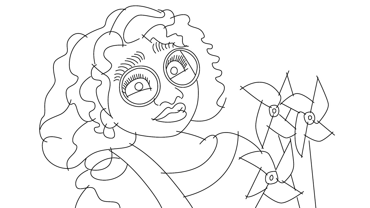 How to draw Mirabel Madrigal step by step for beginners from Encanto