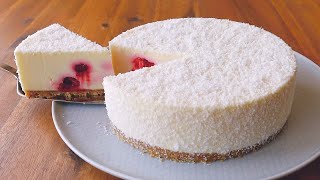 No-Bake Coconut Raspberry Cheesecake | Cheesecake Recipe