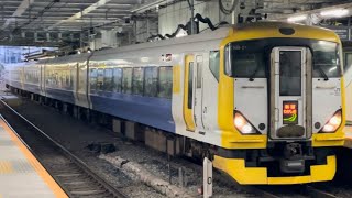 【臨時特急新宿わかしお２号新宿行き】E257系500番台ﾏﾘNB-01編成（トップナンバー）が新宿わかしお